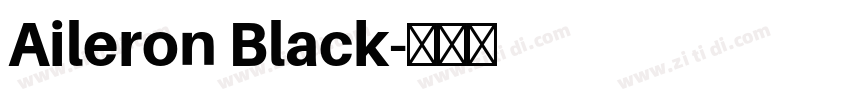 Aileron Black字体转换